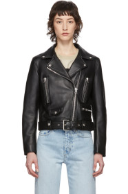 Acne Studios - Black Leather Mock Jacket