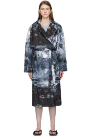 Acne Studios - Blue Landscape Painting Trench Coat