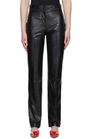 Acne Studios - Black Pressed Leather Trousers
