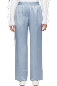 Acne Studios - Blue Satin Pame Fluid Trousers