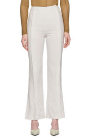Acne Studios - White Linen Flared Trousers