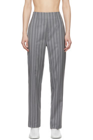 Acne Studios - Grey Wool Pinstripe Pattie Trousers