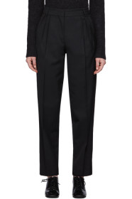Acne Studios - Black Summer Wool Pleated Trousers
