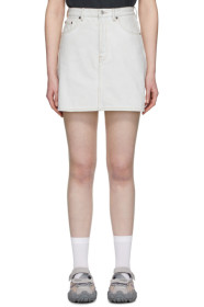 Acne Studios - Blue Blå Konst Denim High-Rise Miniskirt