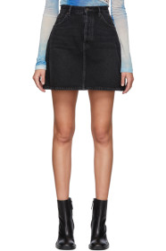 Acne Studios - Black Blå Konst Denim High-Rise Miniskirt