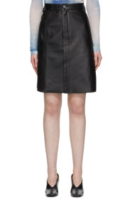 Acne Studios - Black Leather Pencil Skirt