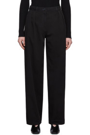 Acne Studios - 黑色 Pavi 褶裥奇诺裤