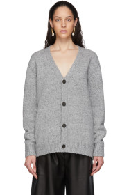 Acne Studios - Grey Cashmere Kabelo Cardigan