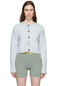 Acne Studios - Blue Alpaca Cropped Kari Cardigan
