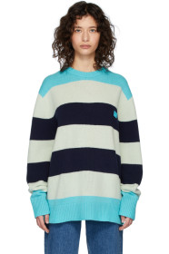 Acne Studios - Pull surdimensionné en laine bleu Nimah
