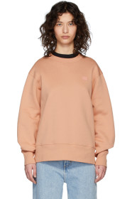 Acne Studios - Pull molletonné rose Fairview Face