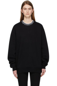 Acne Studios - Black Logo Neck Sweatshirt