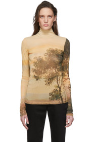 Acne Studios - Orange Light Printed Turtleneck