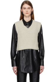 Acne Studios - Off-White Rib Knit Vest