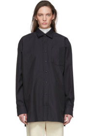Acne Studios - Black Twill Oversized Shirt