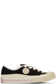 Acne Studios - Black Blå Konst Canvas Logo Patch Sneakers