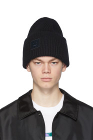 Acne Studios - 黑色 Pansy N 毛线帽