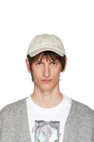 Acne Studios - Beige Embroidered Logo Cap