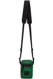 Acne Studios - Pochette à bandoulière verte et noire