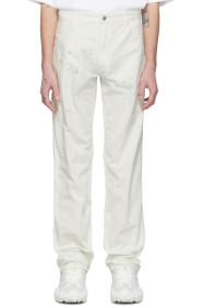 Acne Studios - Off-White Blå Konst Murphy Painted Jeans