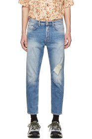 Acne Studios - Blue Blå Konst River Jeans