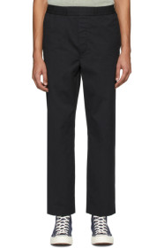 Acne Studios - Black Pinstripe Cropped Trousers
