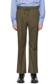 Acne Studios - Khaki Drawcord Bootcut Trousers
