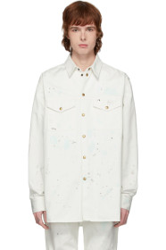 Acne Studios - Off-White Painted Overshirt