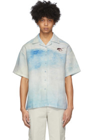Acne Studios - Blue Landscape Print Short Sleeve Shirt