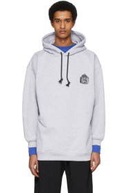 Acne Studios - Grey Headquarter Print Hoodie