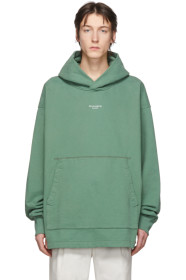 Acne Studios - Green Franklin H Stamp Hoodie