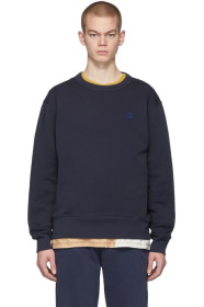 Acne Studios - ネイビー Fairview フェイス スウェットシャツ