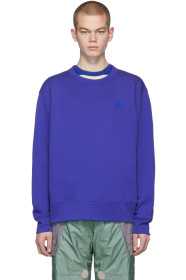 Acne Studios - Blue Fairview Face Sweatshirt