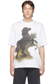 Acne Studios - White Horse-Print T-Shirt