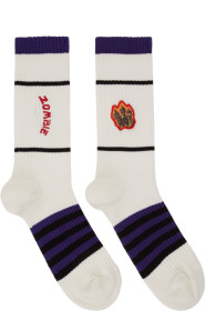 Acne Studios - White Monster in My Pocket Edition Konster Socks