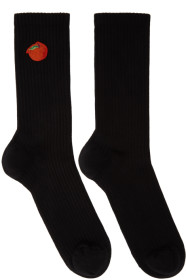 Acne Studios - SSENSE Exclusive Black Monster in My Pocket Edition Peach Socks