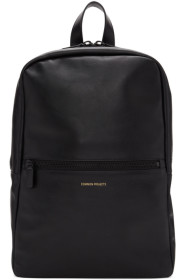 Common Projects - ブラック レザー シンプル バックパック