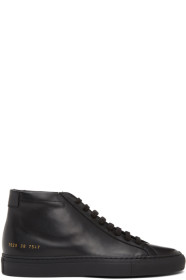 Common Projects - ブラック オリジナル アキレス ミッド スニーカー