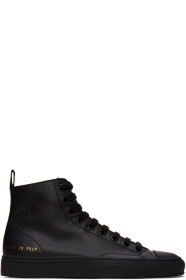Common Projects - Black Tournament High Sneakers