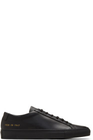 Common Projects - ブラック オリジナル アキレス ロー スニーカー