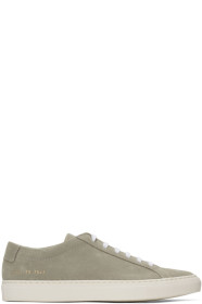 Common Projects - 灰色 Achilles 绒面革运动鞋