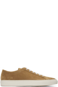 Common Projects - 黄褐色 Achilles 绒面革运动鞋