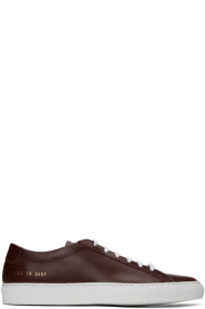 Common Projects - 酒红色 Achilles 运动鞋