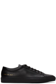 Common Projects - 黑色 Achilles 穿孔运动鞋