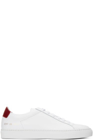 Common Projects - 白色 & 红色 Retro 低帮运动鞋