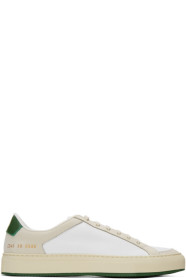 Common Projects - 白色 & 绿色 Retro 70's 运动鞋