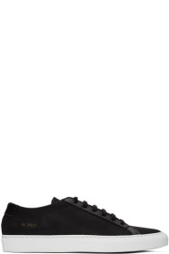 Common Projects - 黑色 Achilles 金属网眼运动鞋