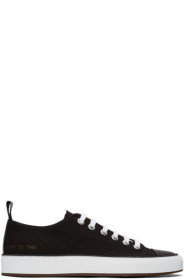 Common Projects - 黑色 Tournament 帆布运动鞋