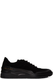 Common Projects - 黑色 Cross Trainer 绒面革低帮运动鞋