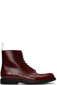 Common Projects - 酒红色 Standard 军靴